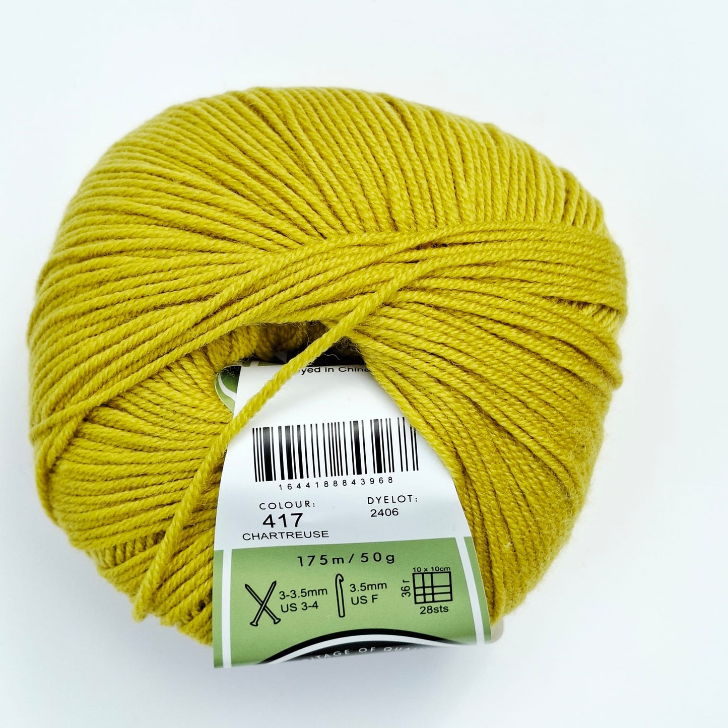 Morris & Sons Empire Wool 4 Ply - Chartruese | Superfine Merino