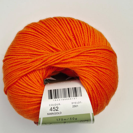 Morris & Sons Empire Wool 4 Ply - Marigold | Superfine Merino