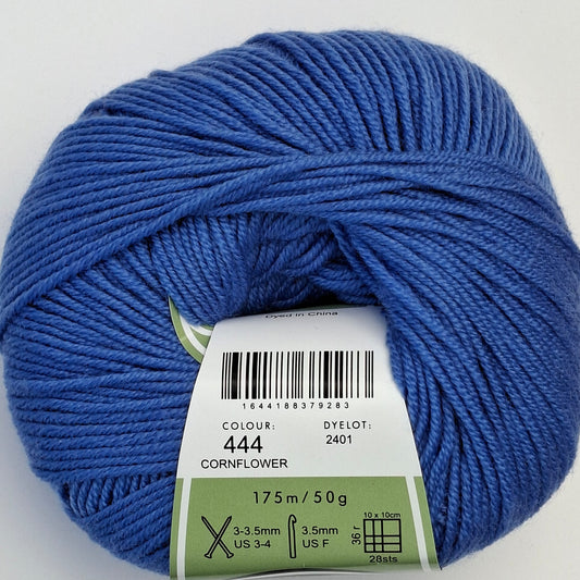 Morris & Sons Empire Wool 4 Ply - Cornflower | Superfine Merino