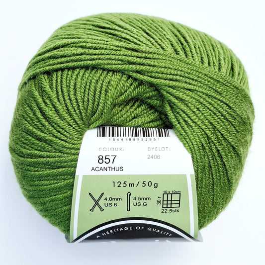 Morris & Sons Empire Wool 8 Ply - Acanthus | Superfine Merino
