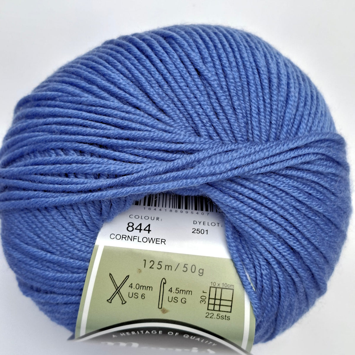 Morris & Sons Empire Wool 8 Ply - Cornflower | Superfine Merino