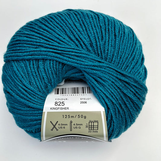 Morris & Sons Empire Wool 8 Ply - Kingfisher | Superfine Merino