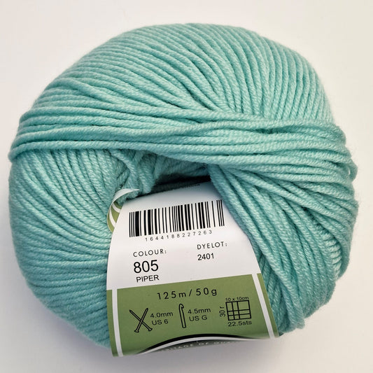 Morris & Sons Empire Wool 8 Ply - Piper | Superfine Merino