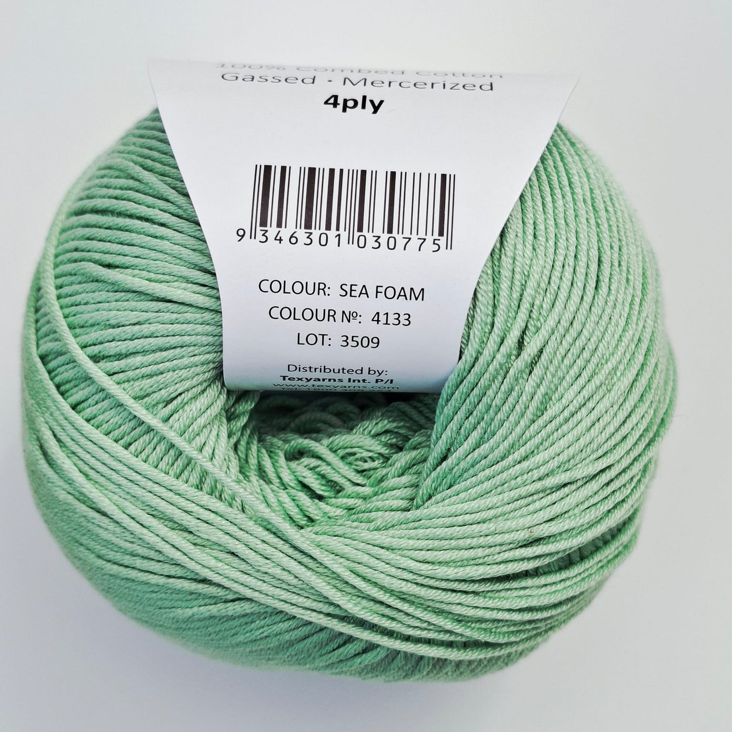 Bellissimo Airlie | 4 Ply Cotton Yarn 50g | Sea Foam Green