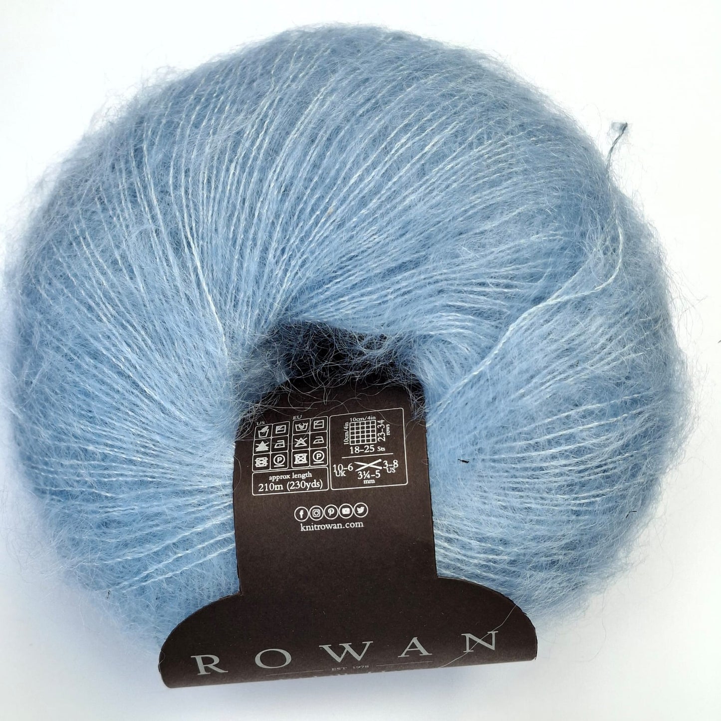 Rowan Yarns | Kidsilk Haze Mohair & Silk Lace Yarn | Sky