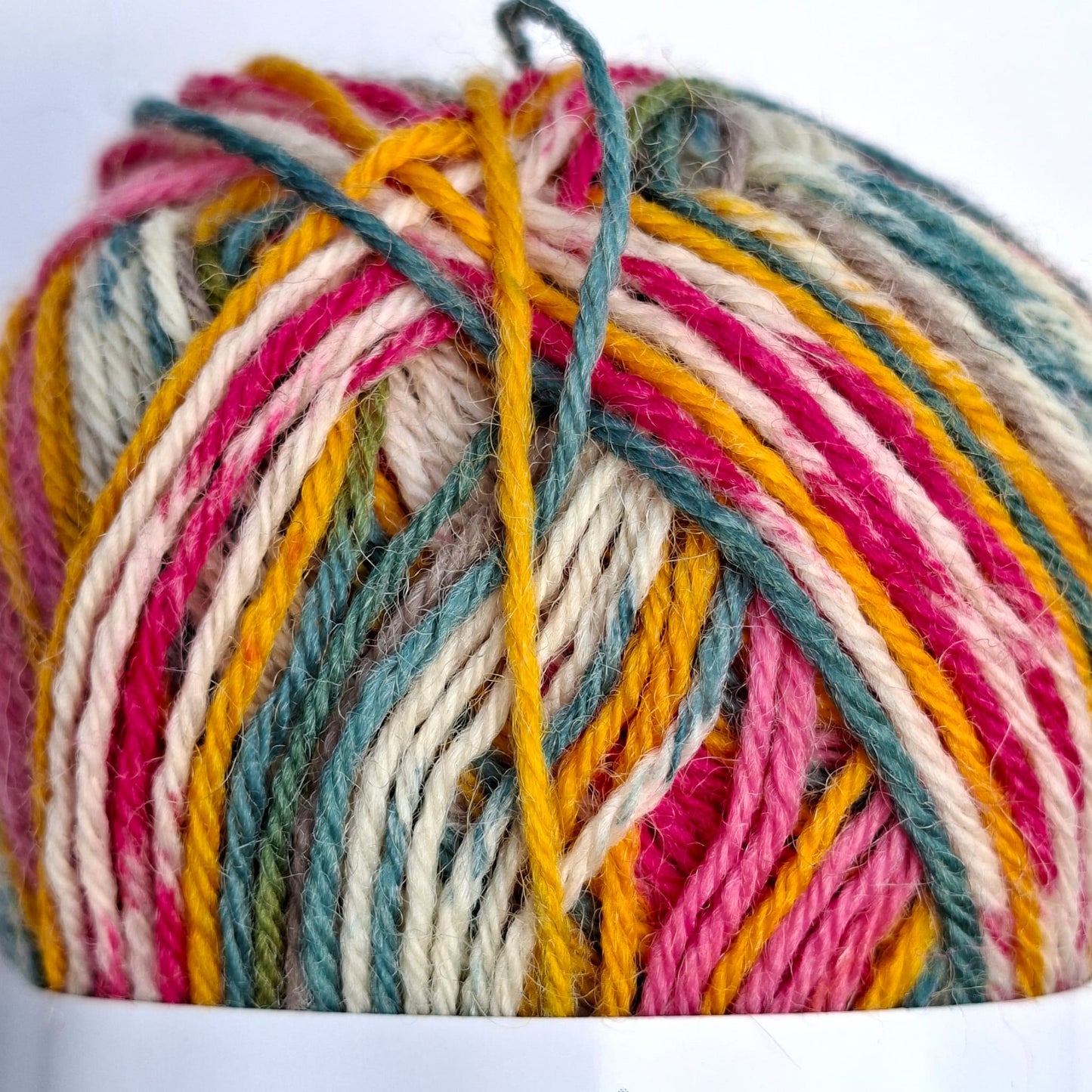 Fiddlesticks Harlequin 4 Ply Sock Yarn - Orange Self Striping