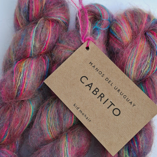 Manos del Uruguay | Cabrito Mohair 2 Ply Yarn | Locura Fluo
