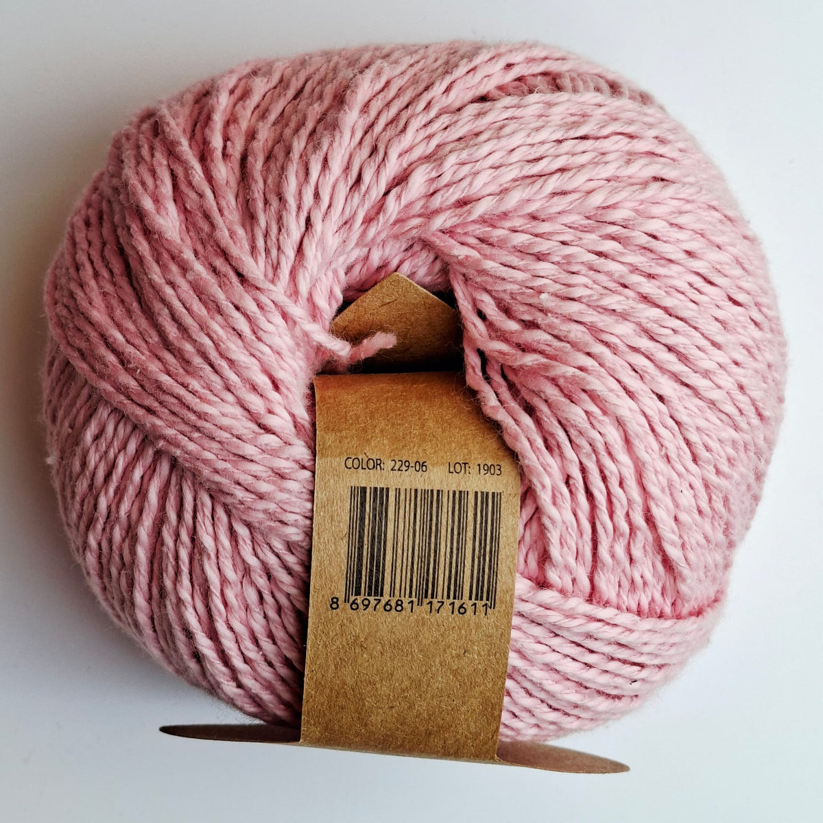 Fibra Natura Papyrus | 8 Ply Cotton & Silk Yarn 50g | Light Pink 229-06
