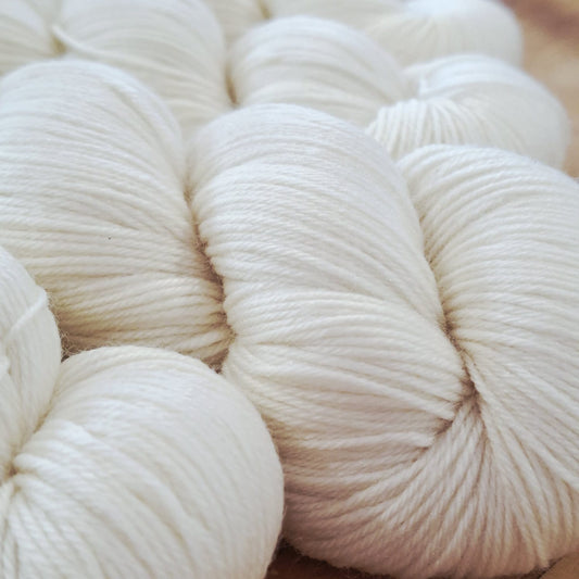 Undyed Yarn | Sock 4 Ply - Australian Extra Fine Merino & Nylon - 1 Skein