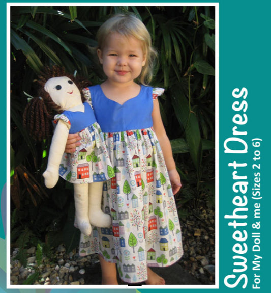 Sweetheart 'My Doll & Me' Dress Sewing Pattern