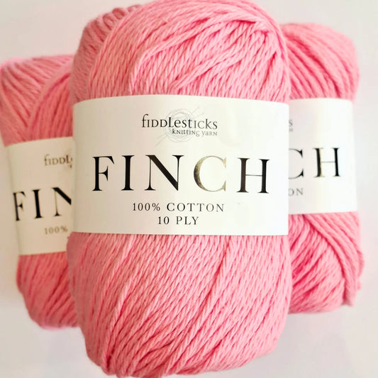 Fiddlesticks Finch | 10 Ply Aran Combed Cotton Yarn | Lolly