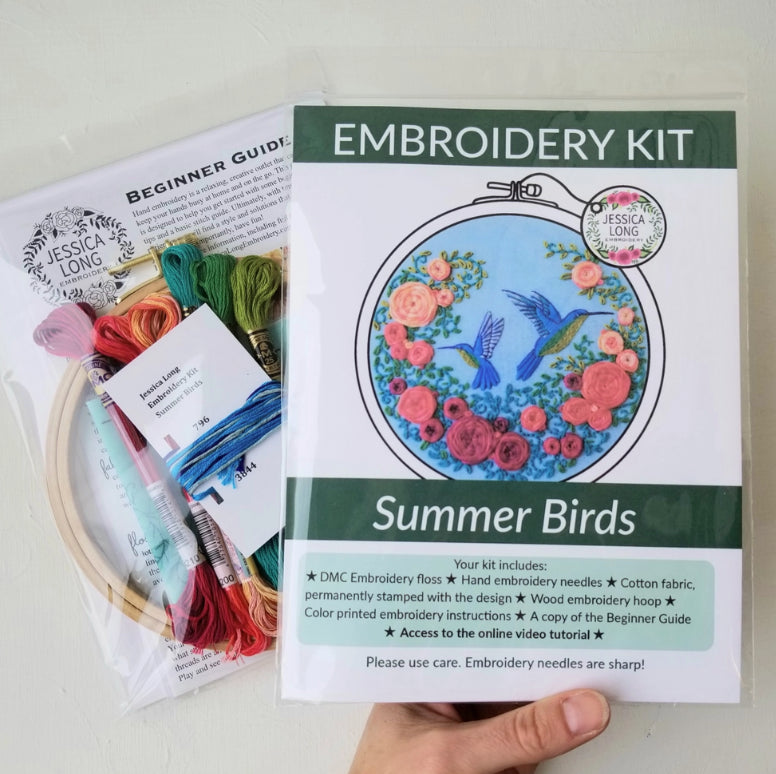 Jessica Long Embroidery Kit - Hummingbird