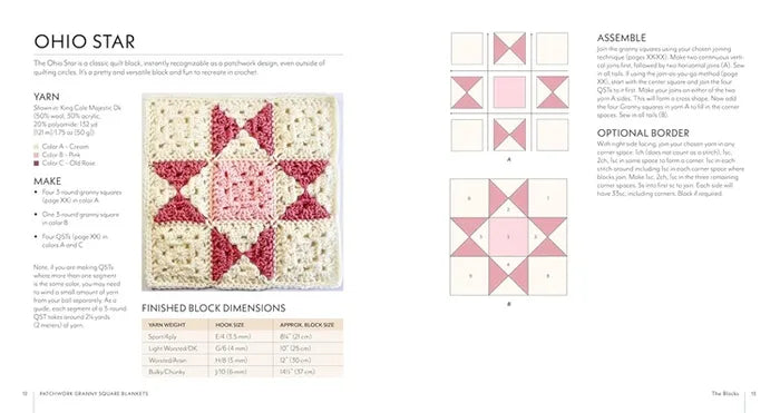 Patchwork Granny Square Blankets