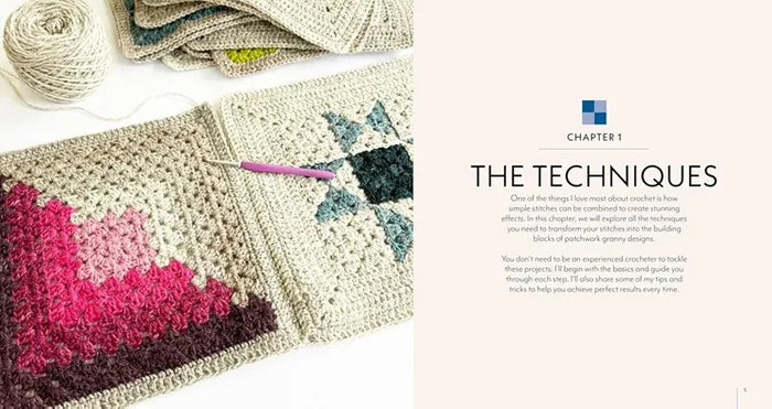 Patchwork Granny Square Blankets