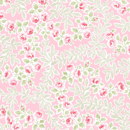 Yours Truly | Floral Vine Allover - Pink | Cotton | 25cm