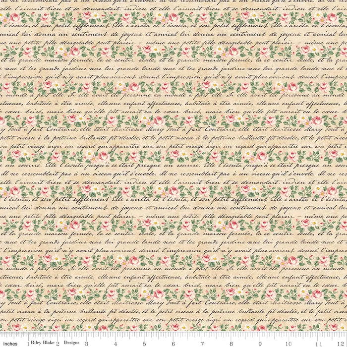 Rose & Violet's Bouquet des Fleurs | Poeme Parchment | Cotton | 25cm