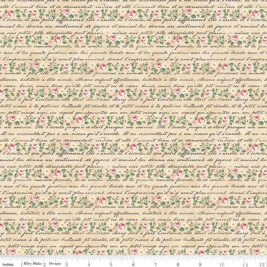 Rose & Violet's Bouquet des Fleurs | Poeme Parchment | Cotton | 25cm