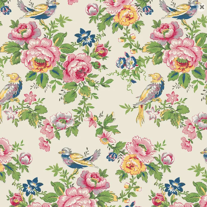 Milkwood by Judy Newman | Main Print Ivory | Linen-Cotton | 25cm