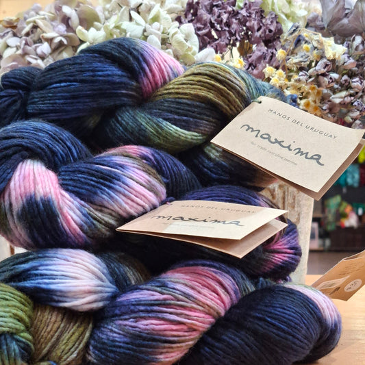Manos del Uruguay | Maxima  - Extrafine Merino | 10 Ply (Aran) 100g | Midnight Garden