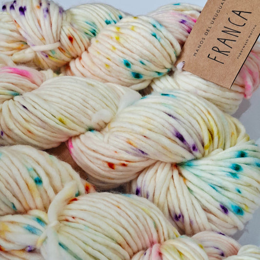 Manos del Uruguay Franca | Super Chunky 20 Ply Merino Yarn 150g | Party
